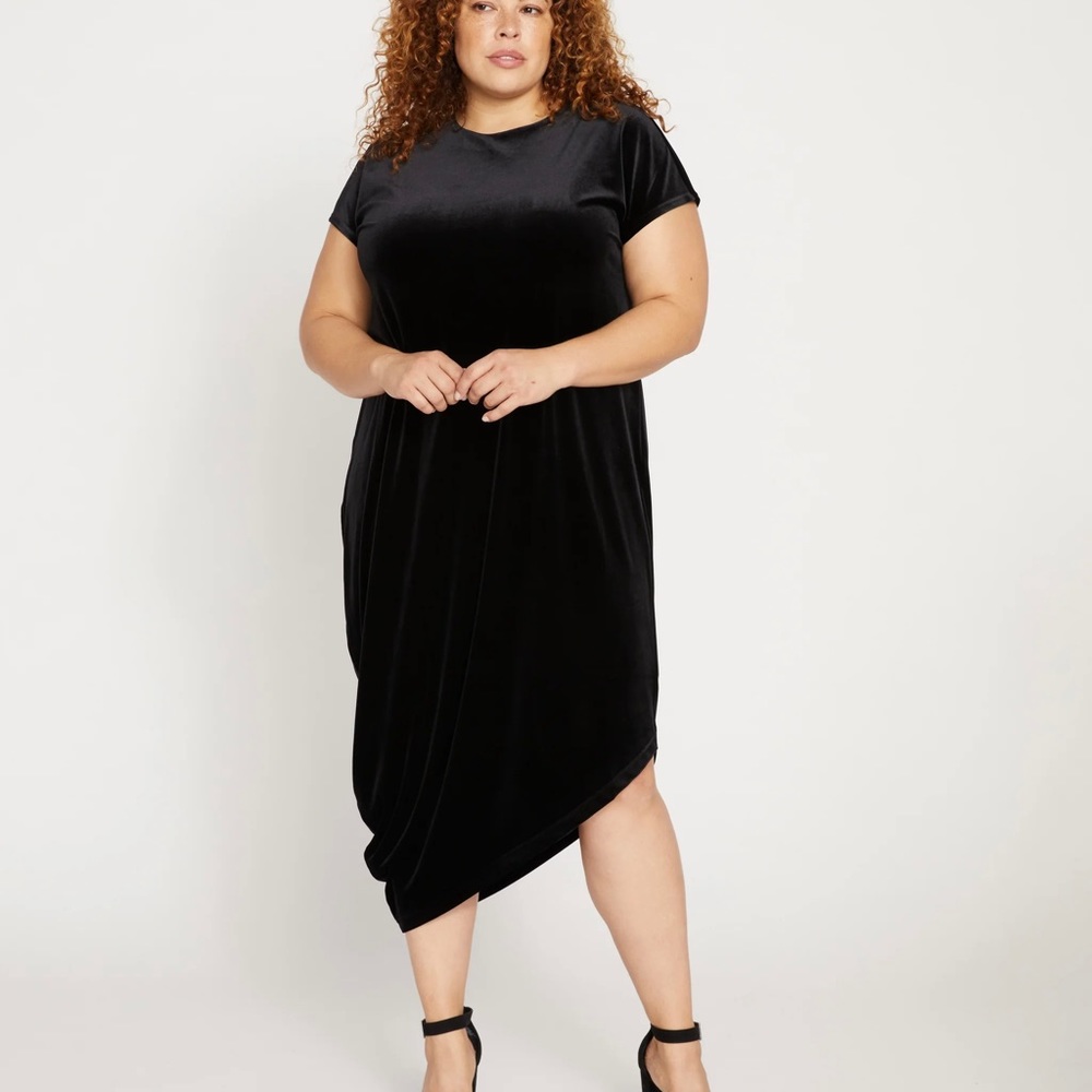Black Velvet Geneva dress by Universal Standard XS - 6/8 - new